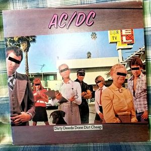 AC/DC-Dirty Deeds Done Dirt Cheep Record Album Lp